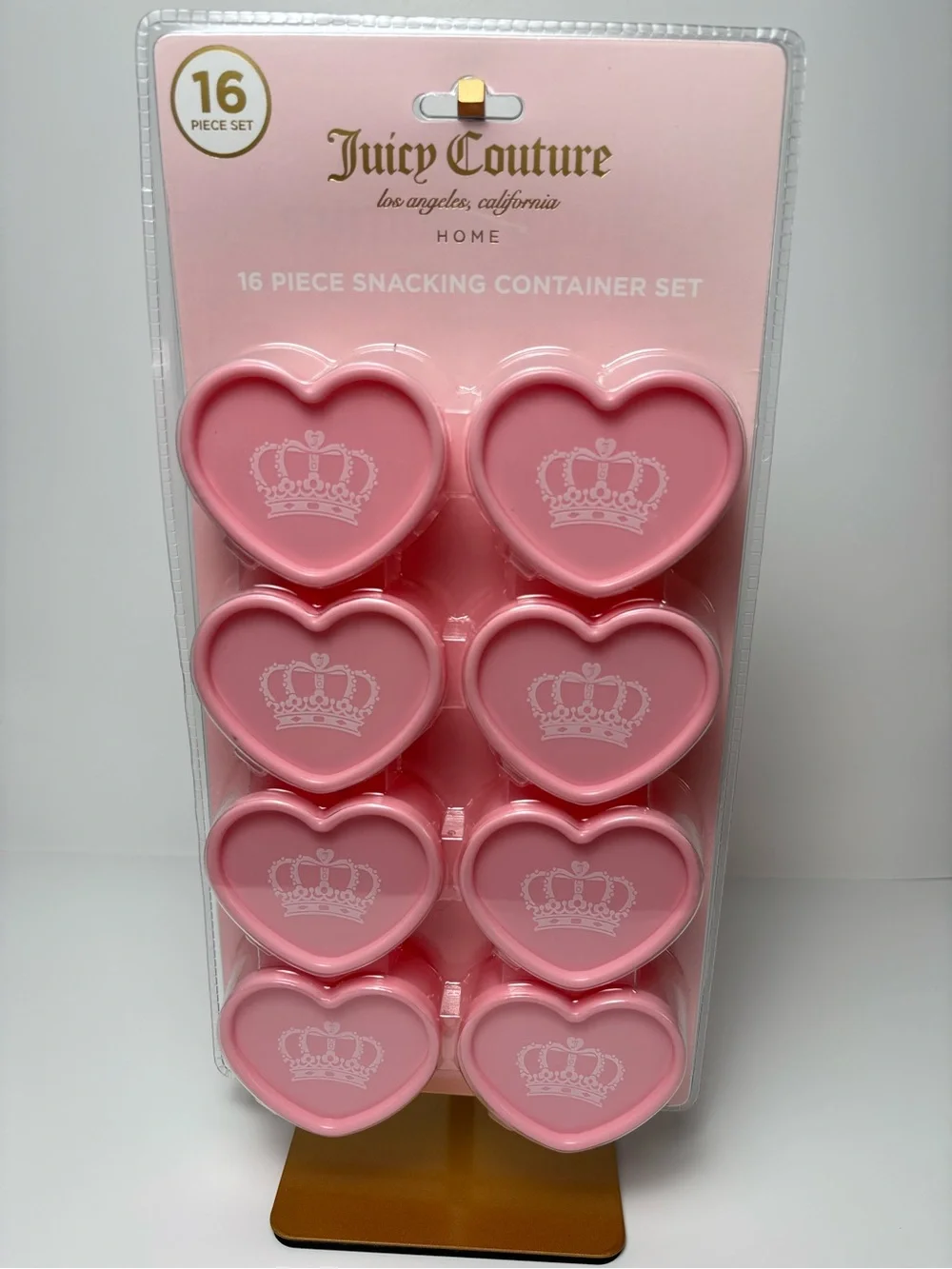 💗 Juicy Couture Home Pink Heart Snacking Container Set 💗